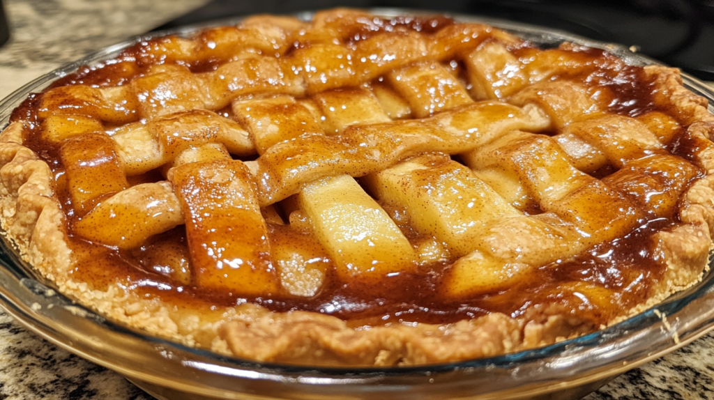 Cinnamon Roll Apple Pie