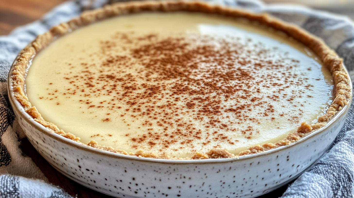 Eggnog pie